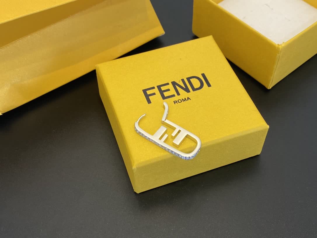 Fendi Logo Earrings