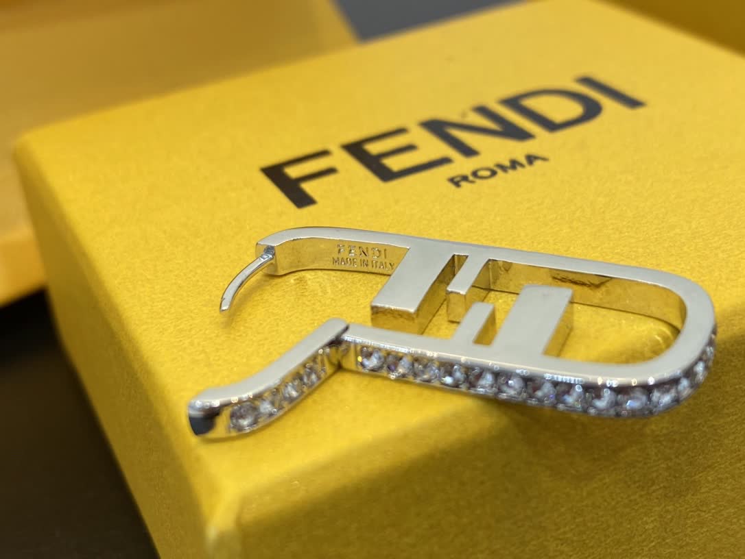 Fendi Logo Earrings
