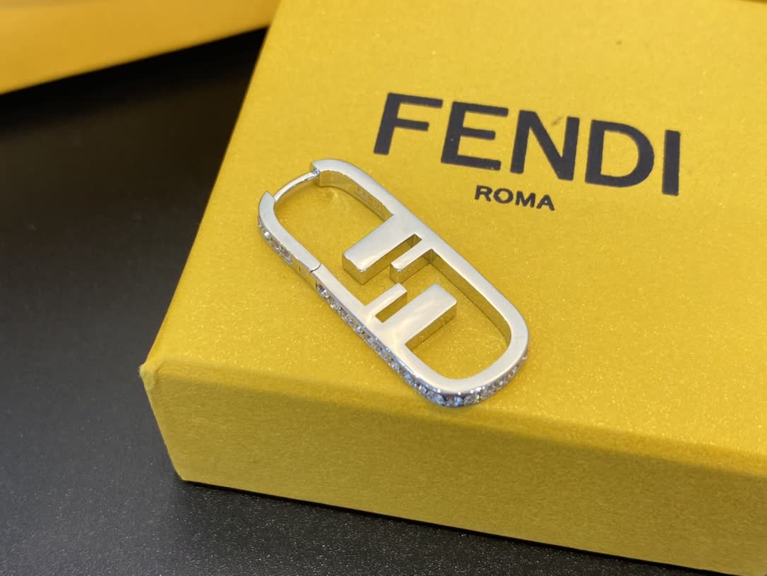 Fendi Logo Earrings