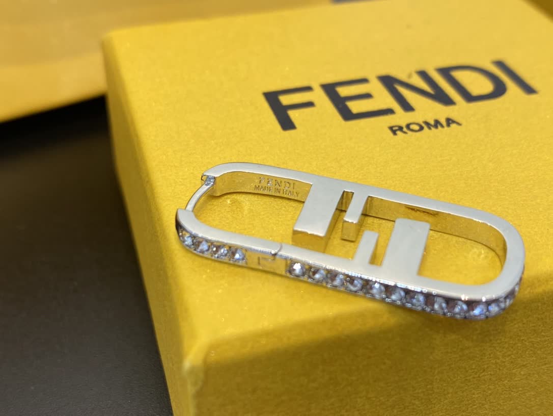 Fendi Logo Earrings