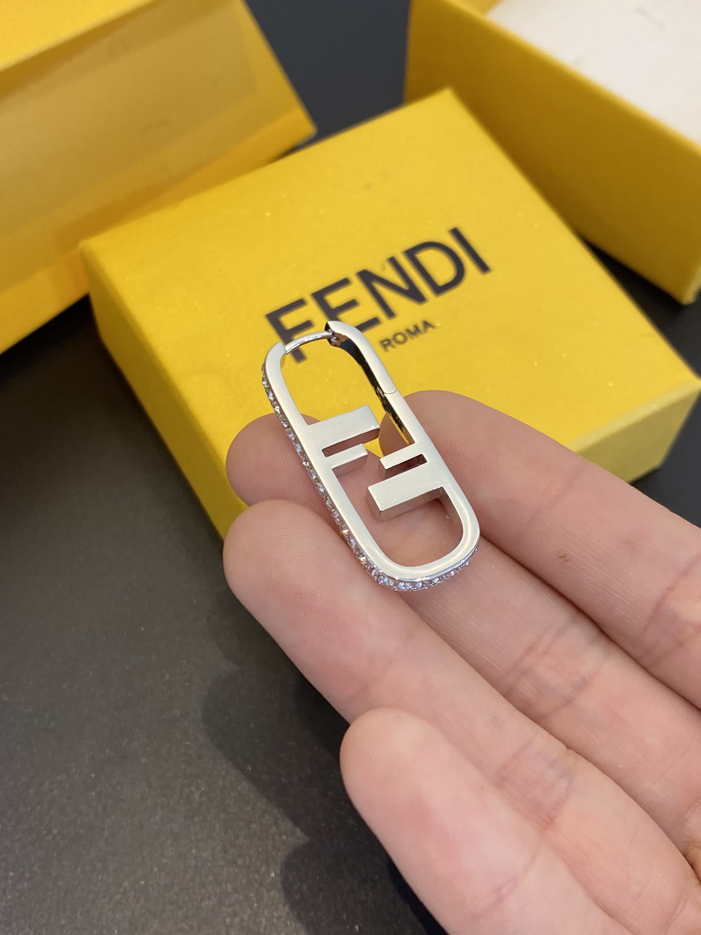 Fendi Logo Earrings