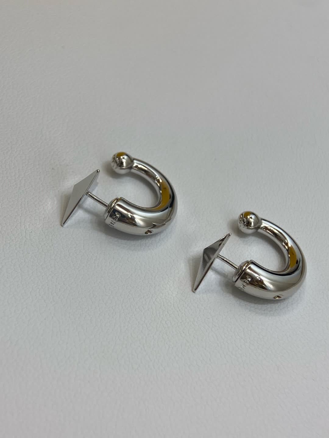 Fendi Roma Logo Earrings