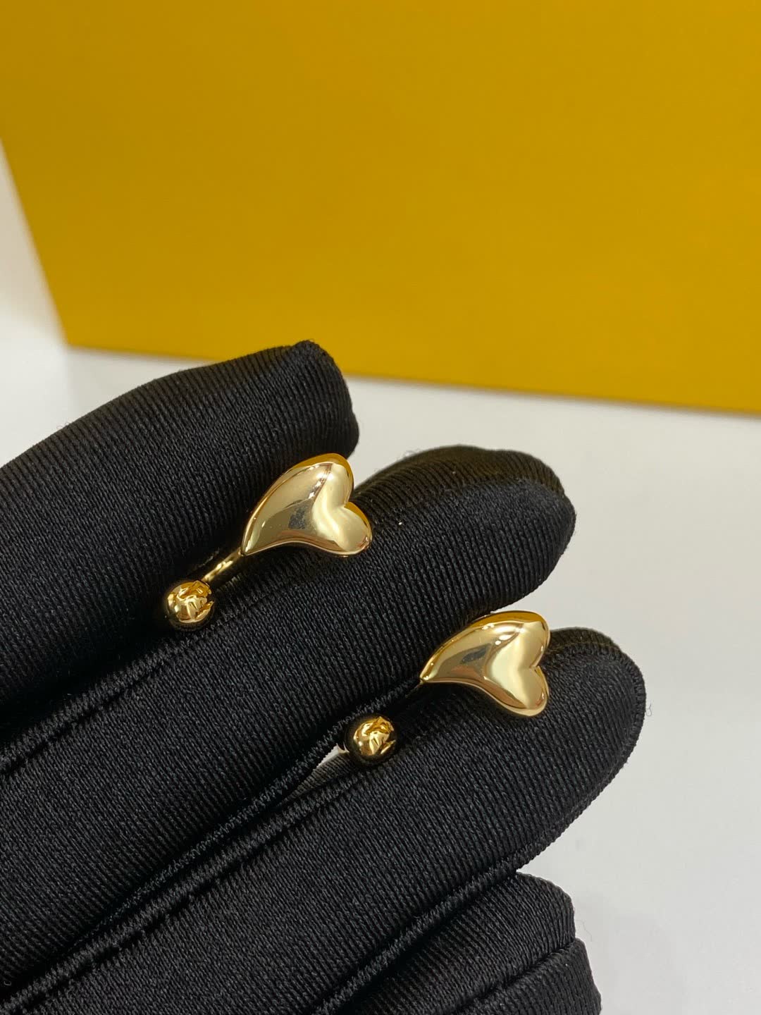 Fendi Roma Logo Stud Earrings