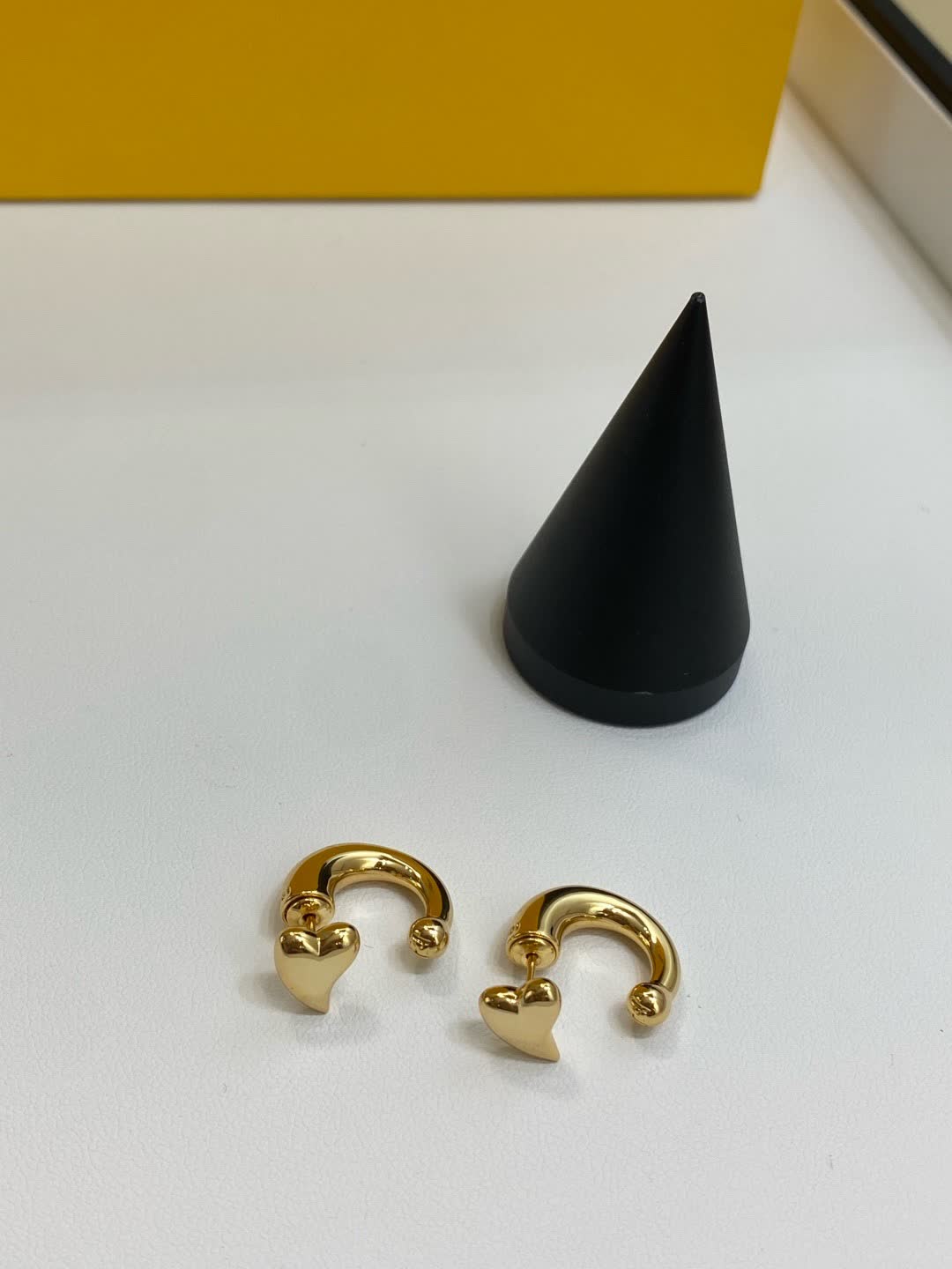 Fendi Roma Logo Stud Earrings