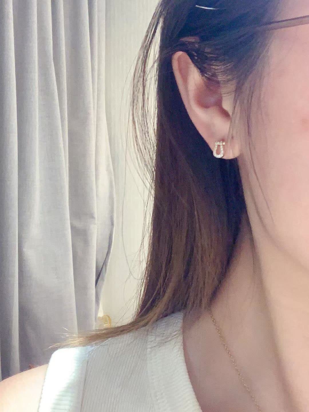 Fred Rose Gold Diamond Stud Earrings