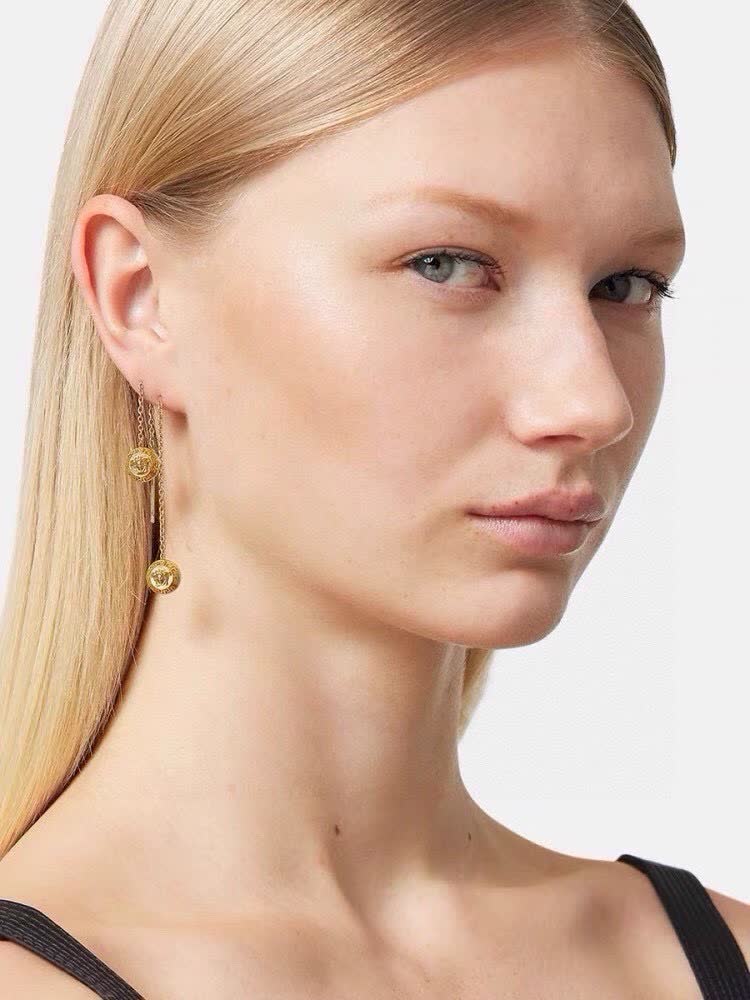 Givenchy Gold Coin Drop Earrings