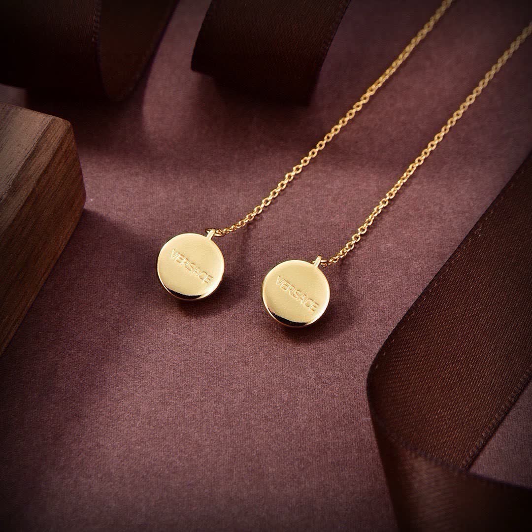 Givenchy Gold Coin Drop Earrings