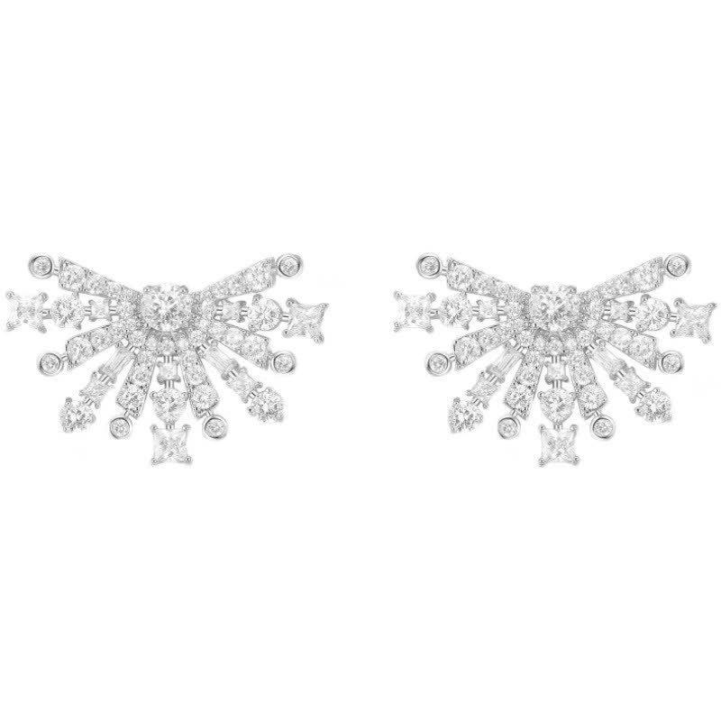 Graff Snowflake Diamond Stud Earrings