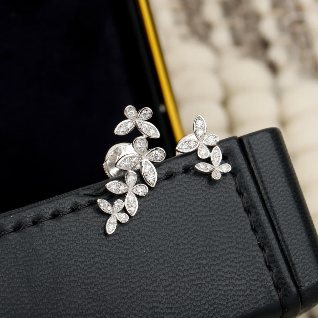 Graff Diamond Flower Stud Earrings