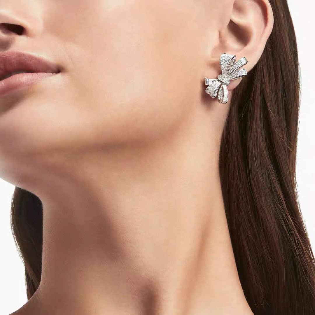 Graff Diamond Bow Earrings