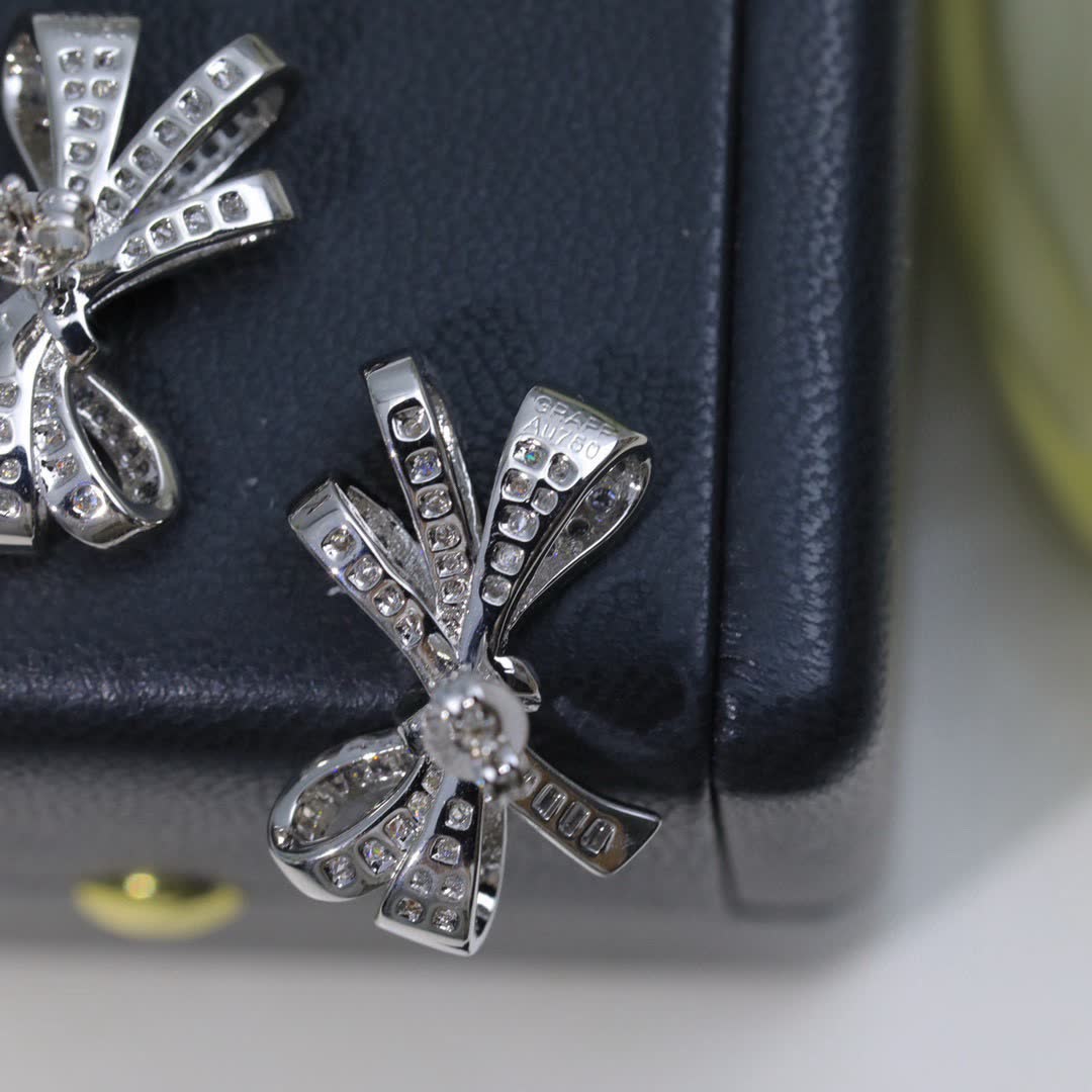 Graff Diamond Bow Earrings