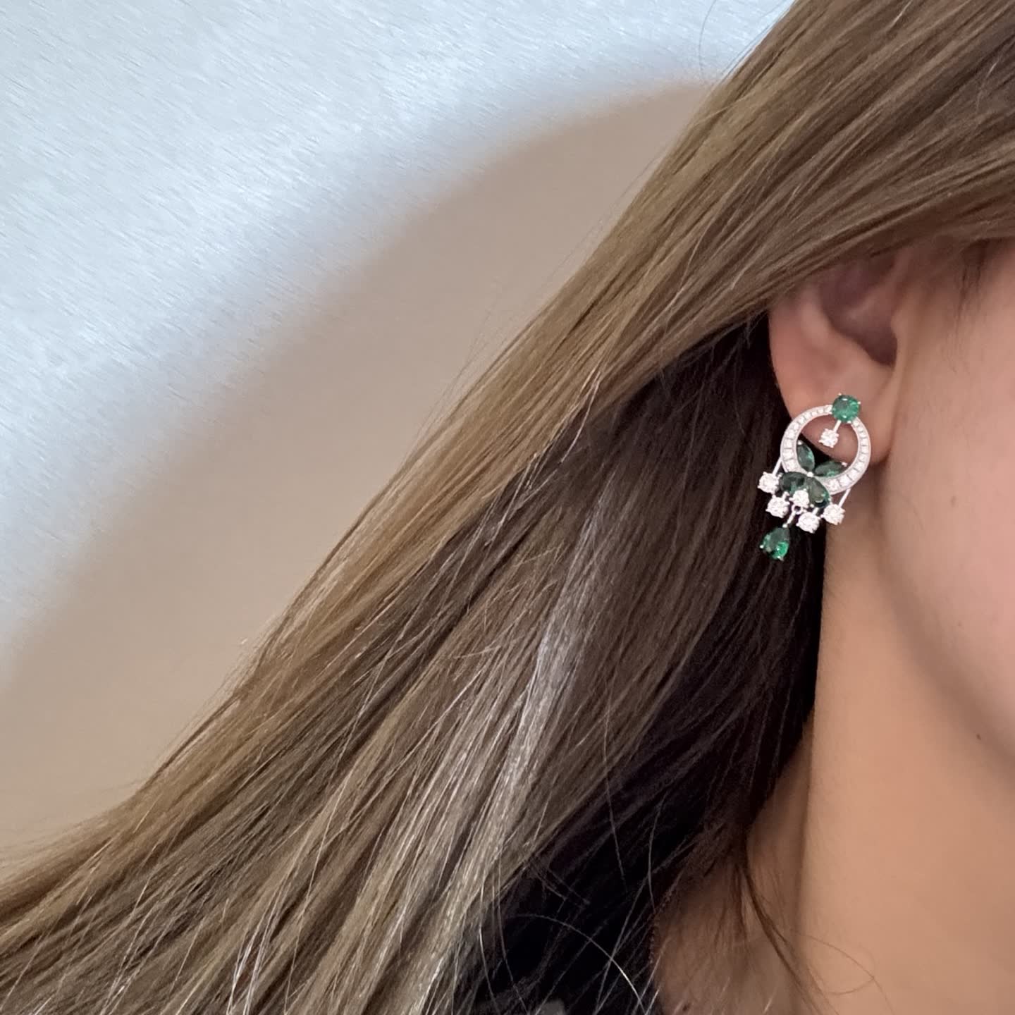 Graff Emerald and Diamond Earrings Graff Emerald and Diamond Earrings