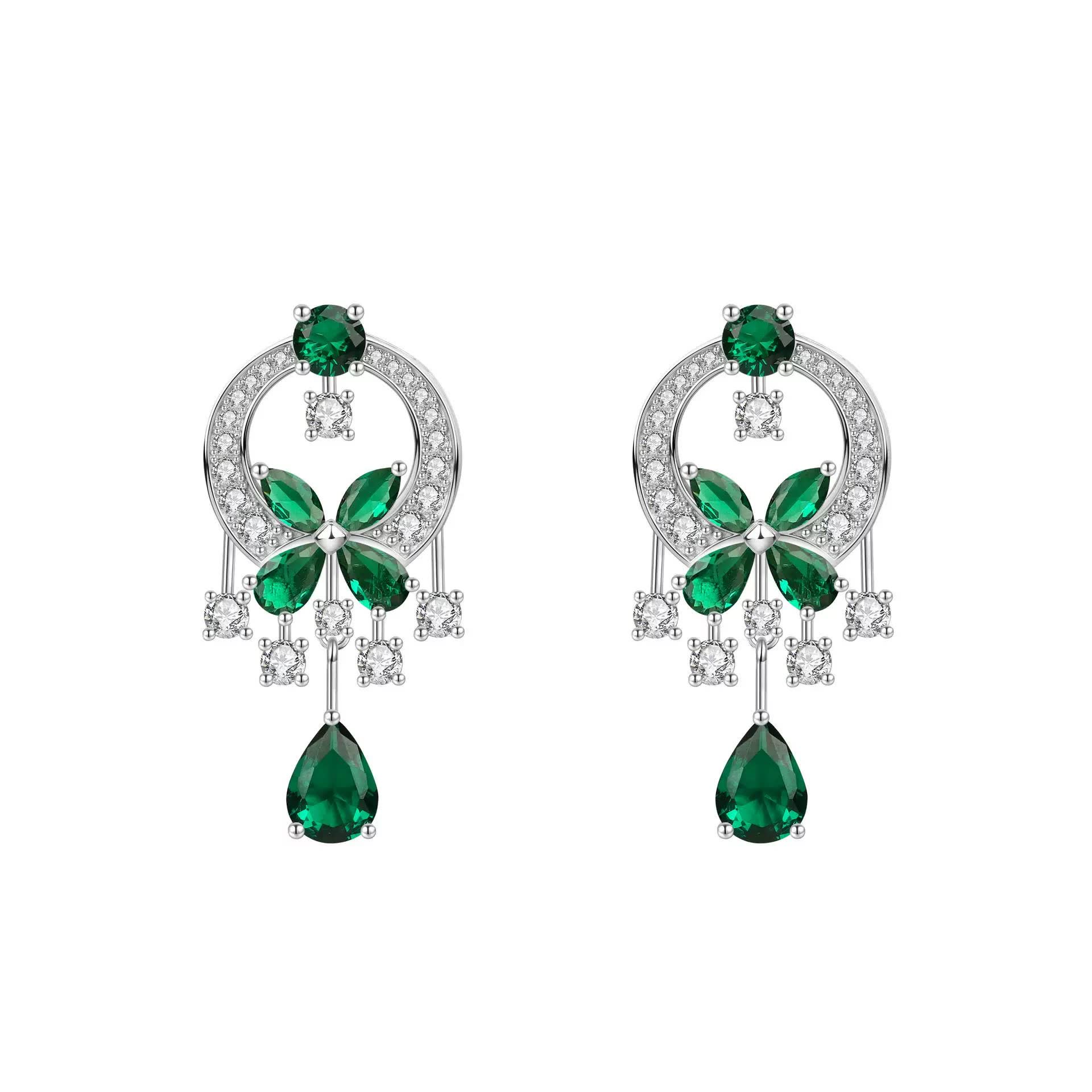 Graff Emerald and Diamond Earrings Graff Emerald and Diamond Earrings