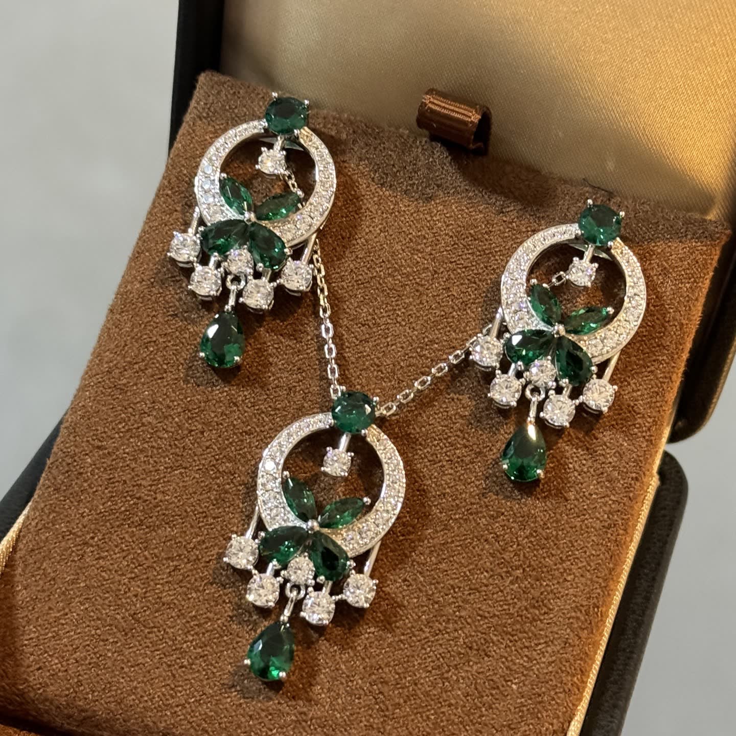 Graff Emerald and Diamond Earrings Graff Emerald and Diamond Earrings