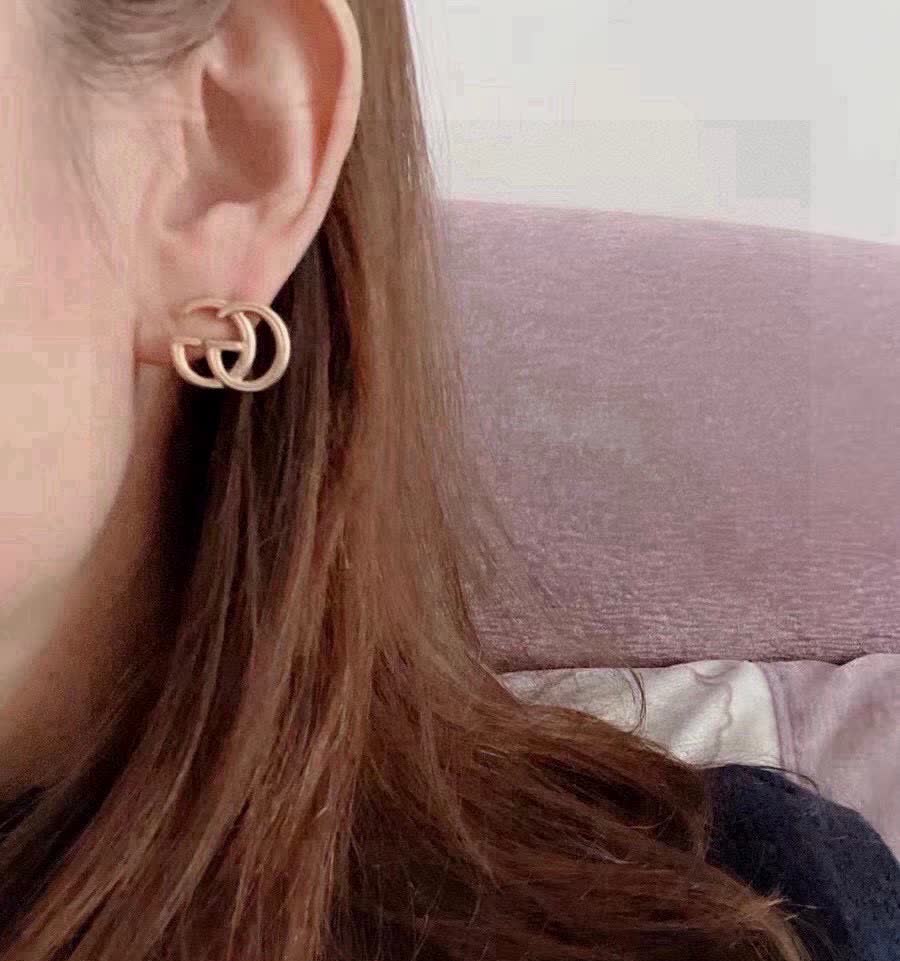 Gucci GG Logo Stud Earrings