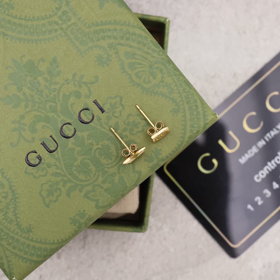 Gucci Star and Square Stud Earrings