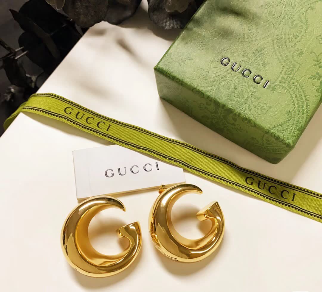 Gucci Gold 'G' Stud Earrings