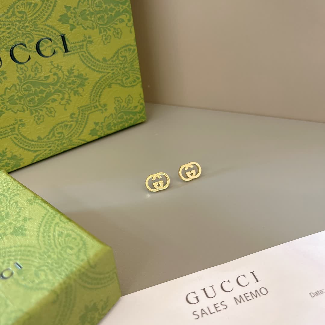 Gucci Interlocking G Stud Earrings