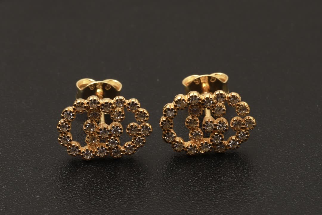 Gucci Interlocking G Stud Earrings