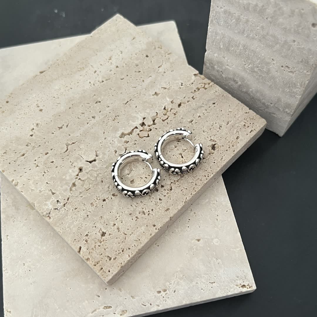 Gucci Silver Hoop Earrings