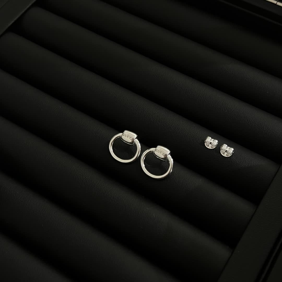 Gucci Silver Hoop Earrings