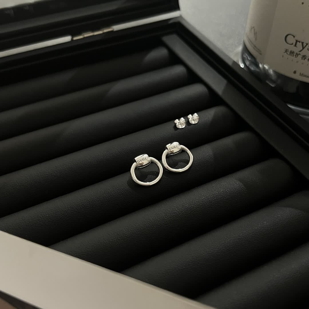 Gucci Silver Hoop Earrings