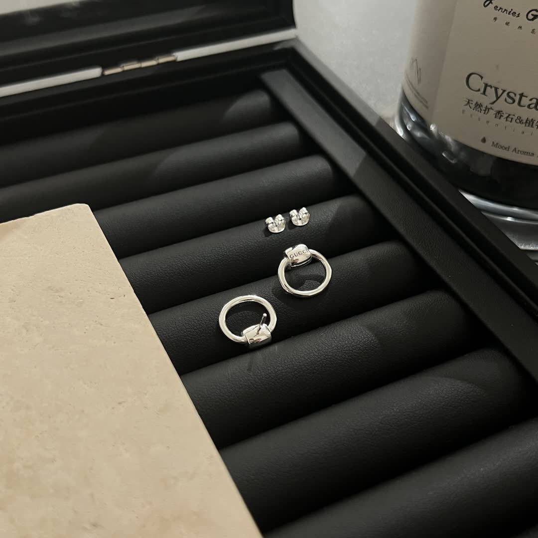 Gucci Silver Hoop Earrings