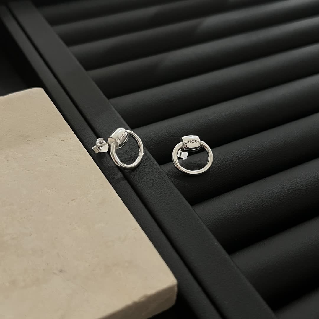 Gucci Silver Hoop Earrings