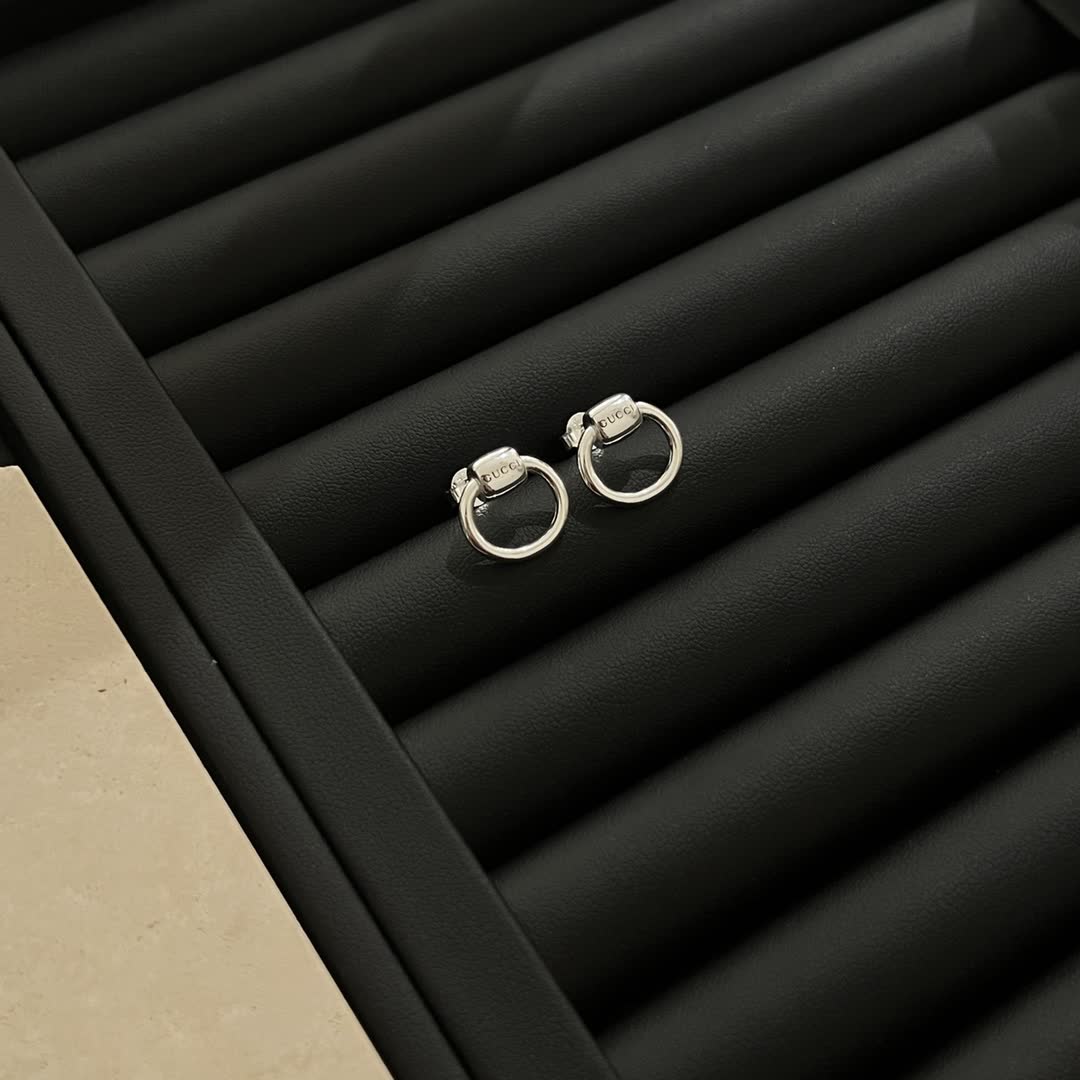 Gucci Silver Hoop Earrings