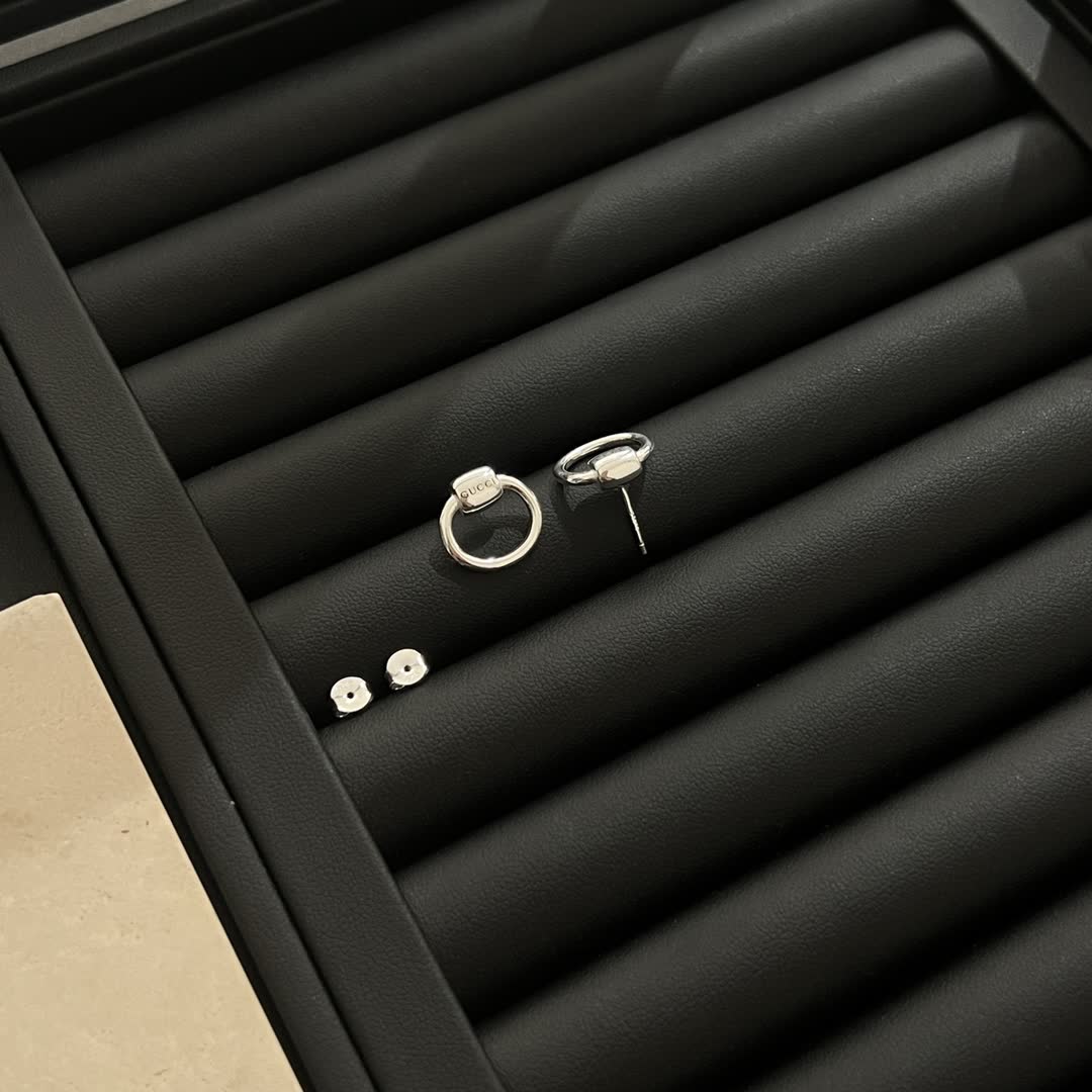 Gucci Silver Hoop Earrings
