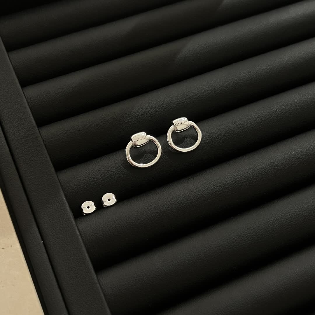 Gucci Silver Hoop Earrings