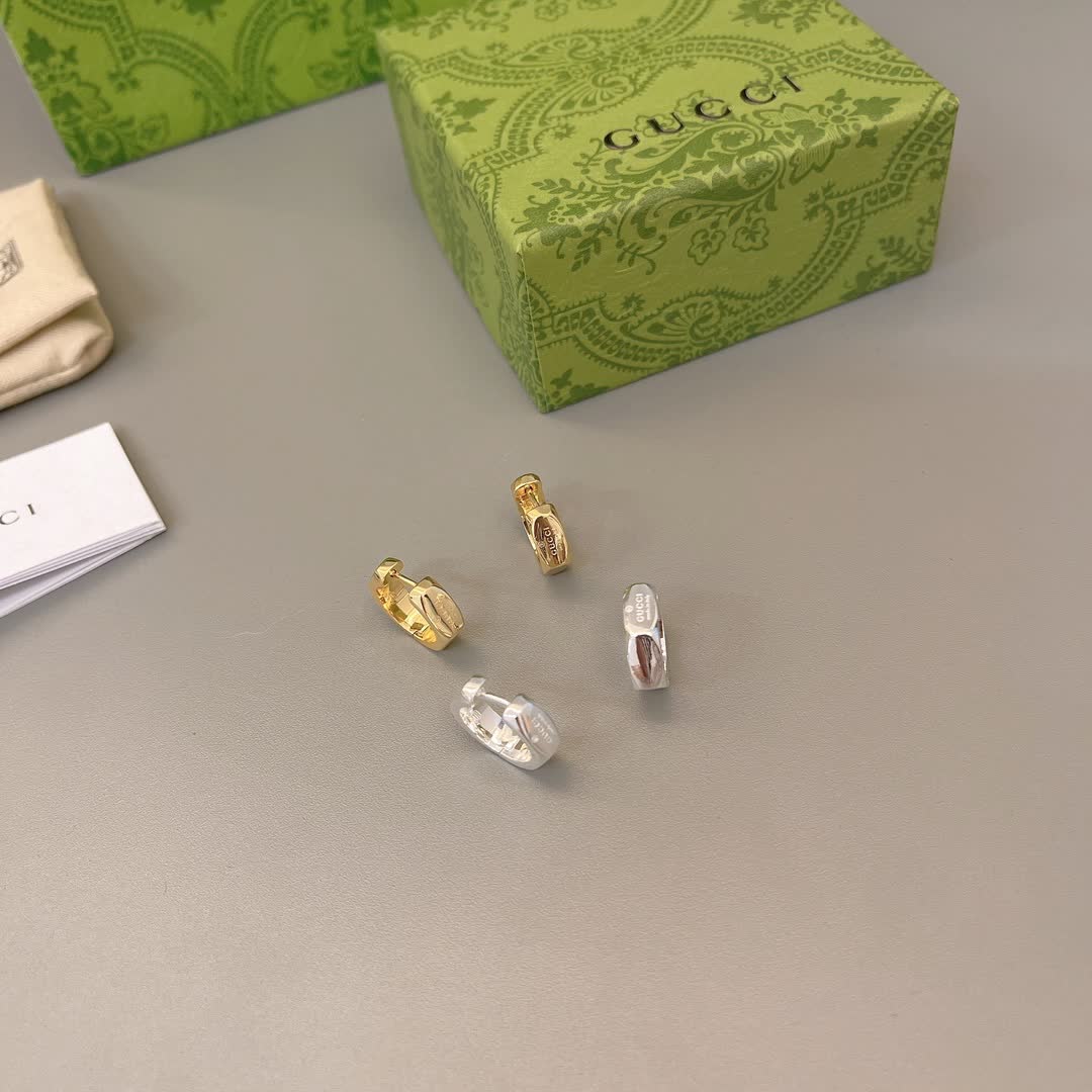 Gucci Hexagon Hoop Earrings