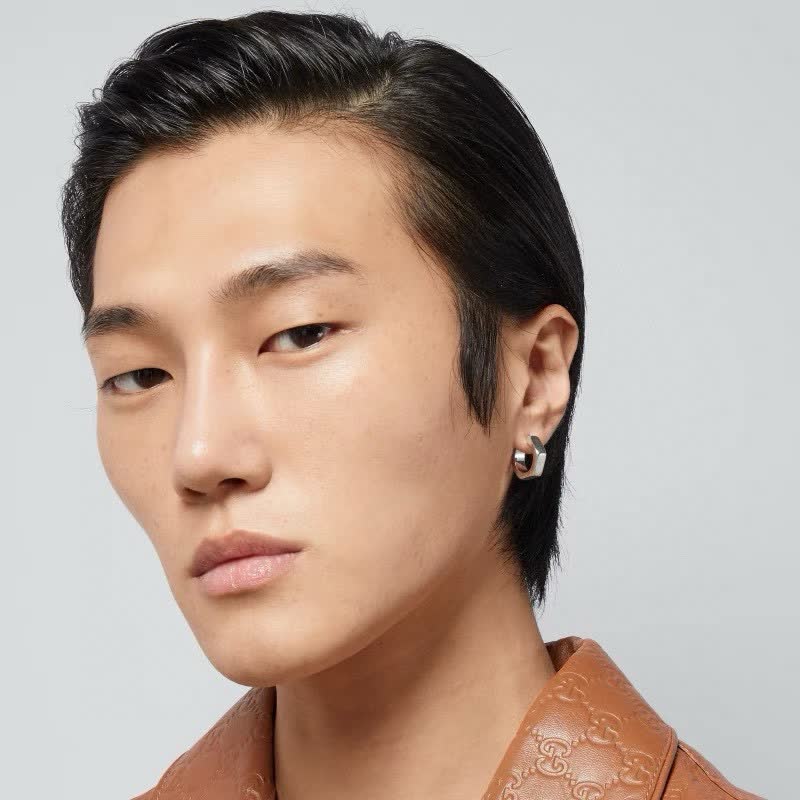 Gucci Hexagon Hoop Earrings