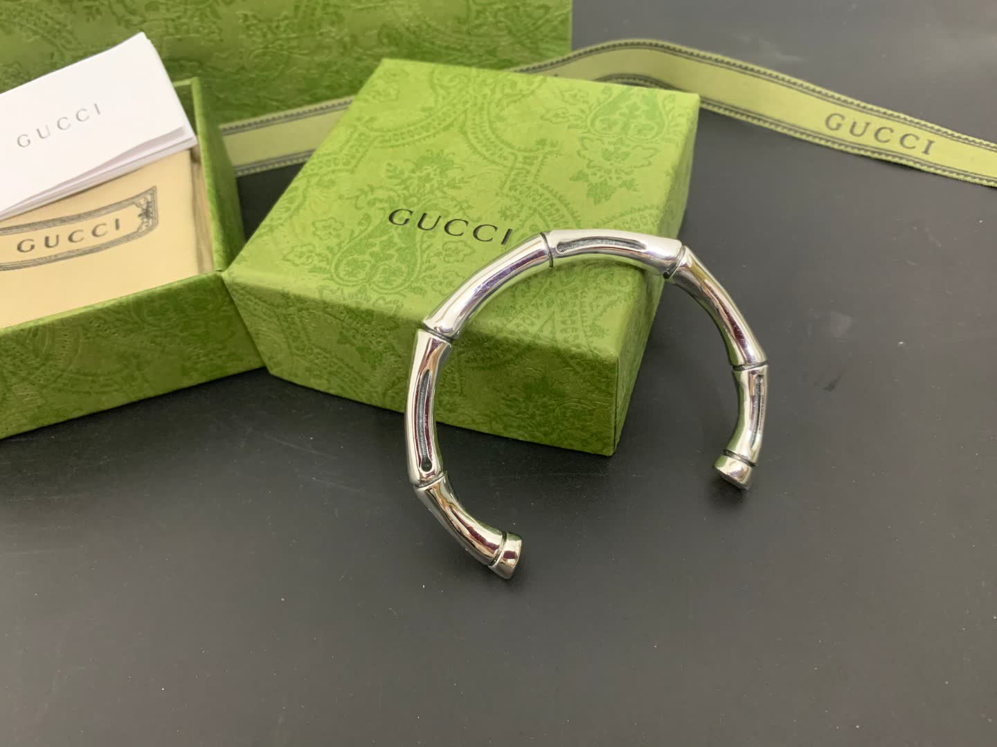 Gucci Bamboo Sterling Silver Hoop Earrings