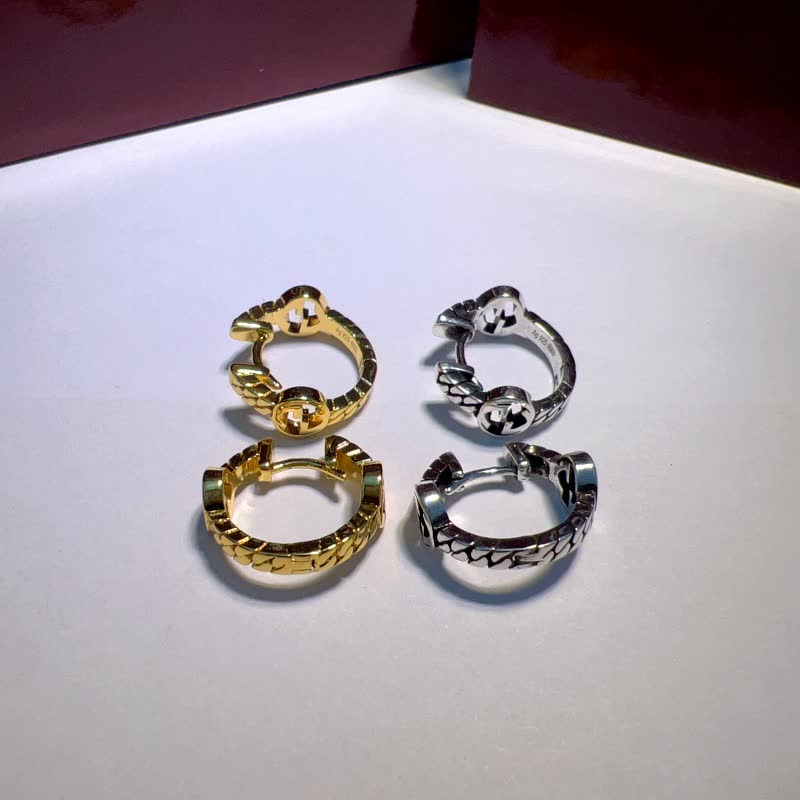 Gucci Silver Hoop Earrings