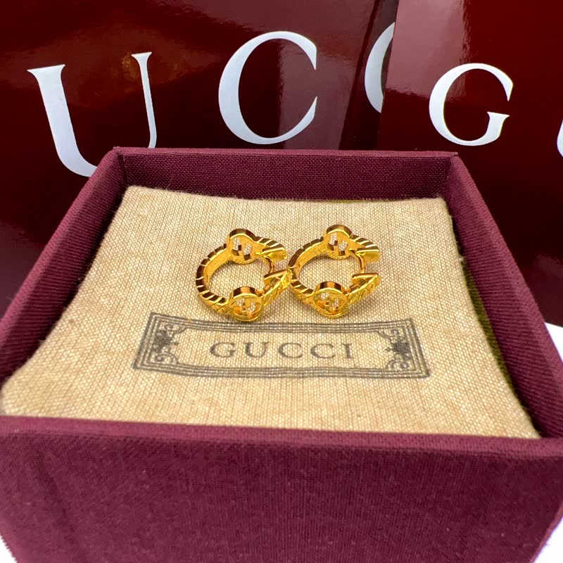 Gucci Silver Hoop Earrings