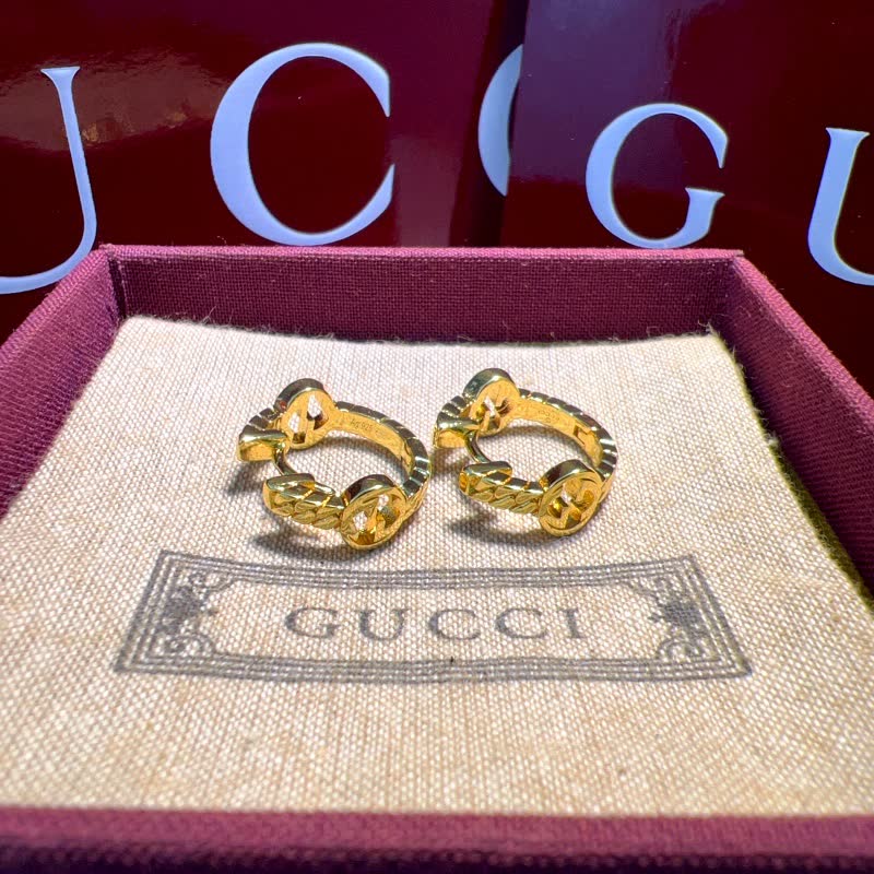 Gucci Silver Hoop Earrings