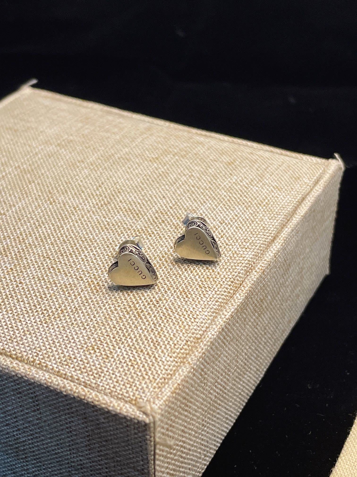Gucci Silver Heart Earrings Gucci Silver Heart Earrings
