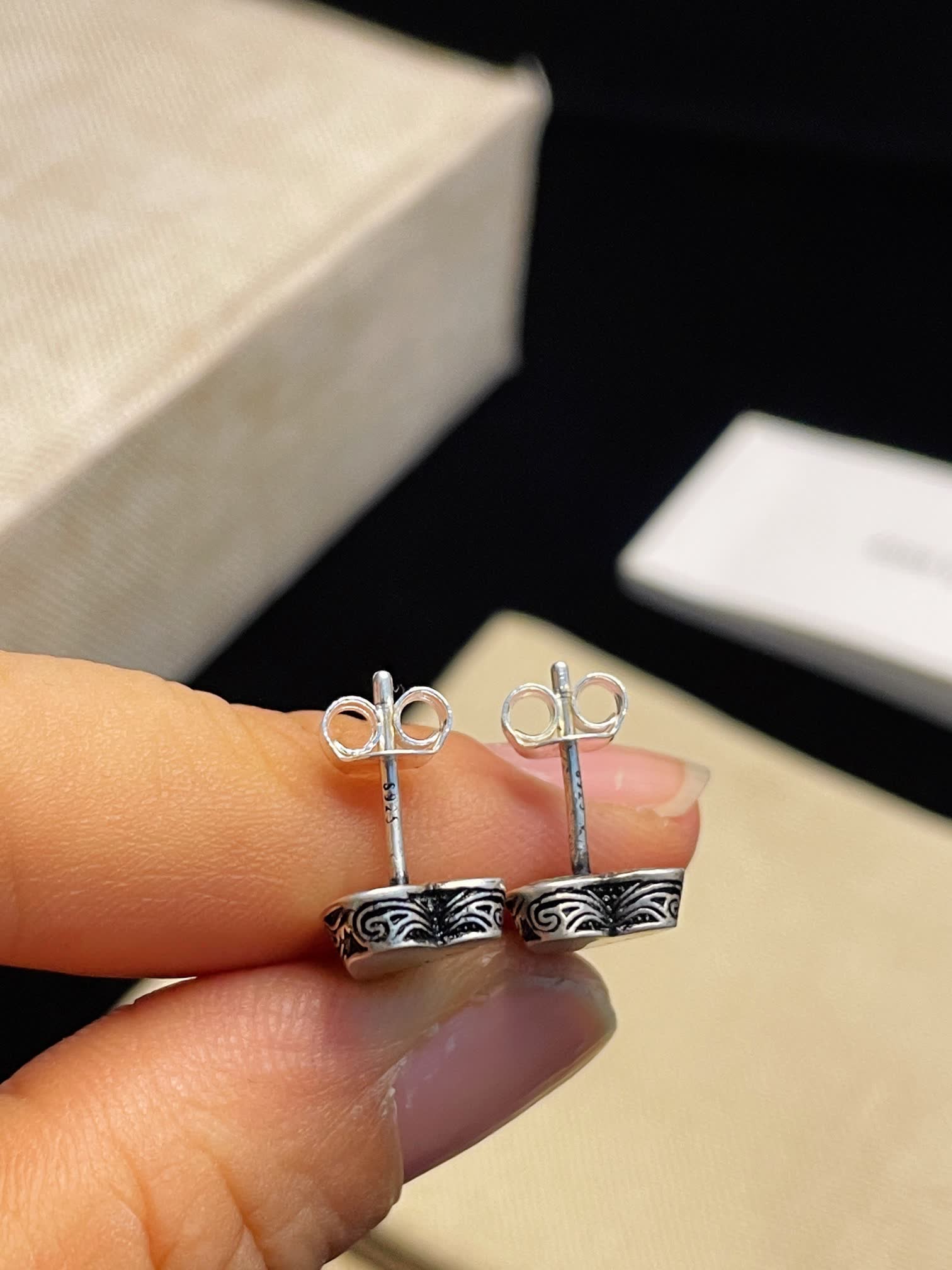 Gucci Silver Heart Earrings Gucci Silver Heart Earrings