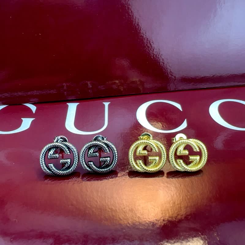 Gucci Interlocking G Silver Earrings
