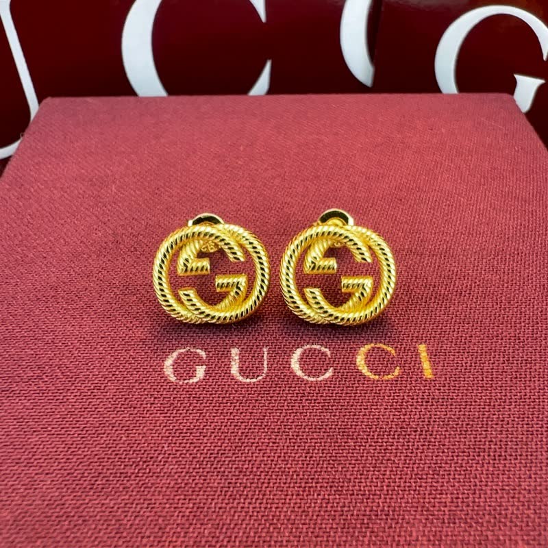 Gucci Interlocking G Silver Earrings