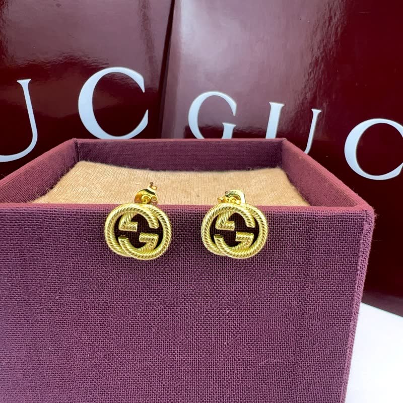 Gucci Interlocking G Silver Earrings