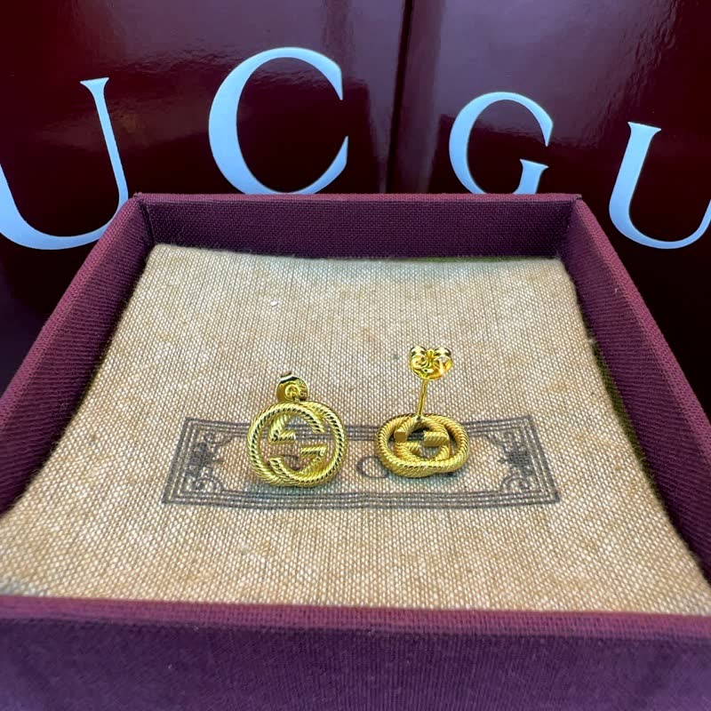 Gucci Interlocking G Silver Earrings