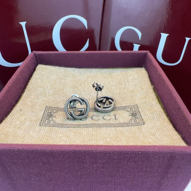 Gucci Interlocking G Silver Earrings