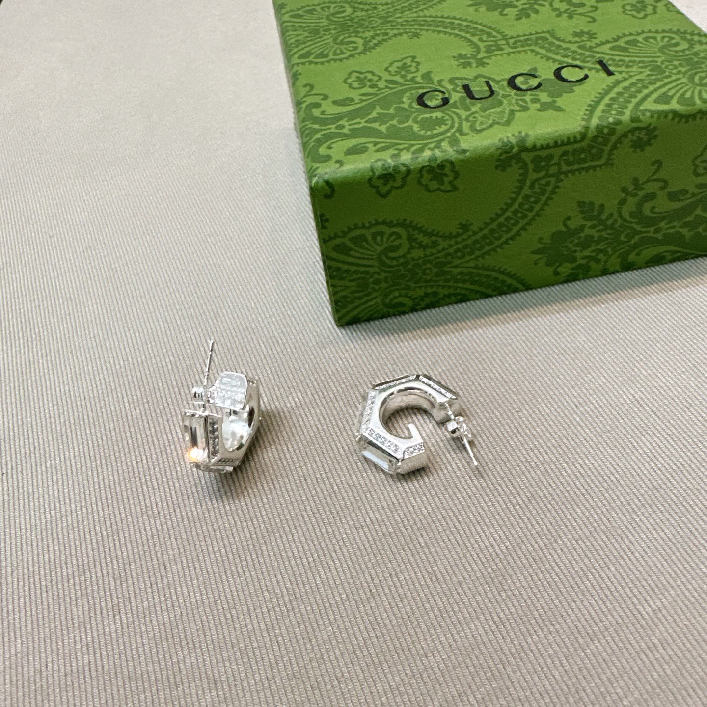 Gucci Silver Hoop Earrings