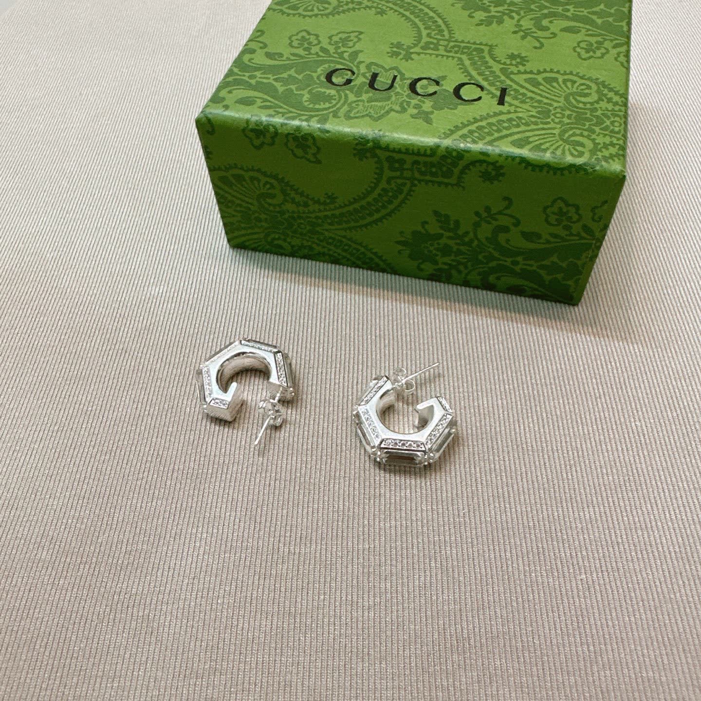 Gucci Silver Hoop Earrings