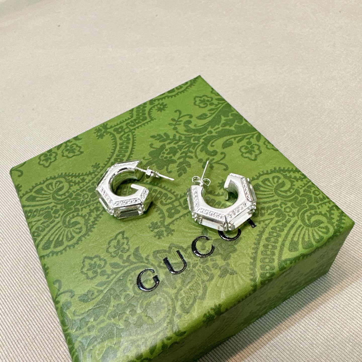 Gucci Silver Hoop Earrings