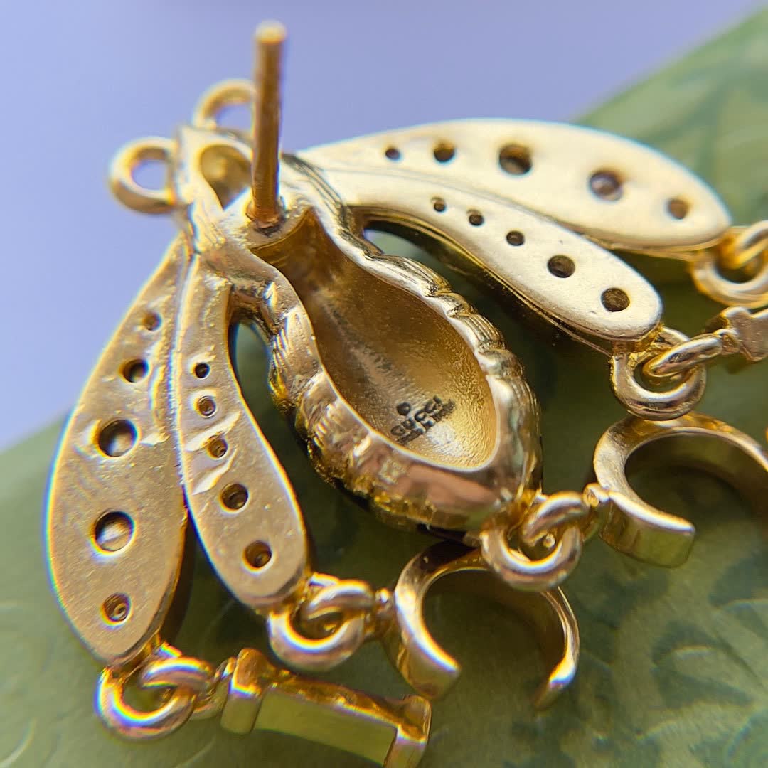Gucci Gold Bee Earrings