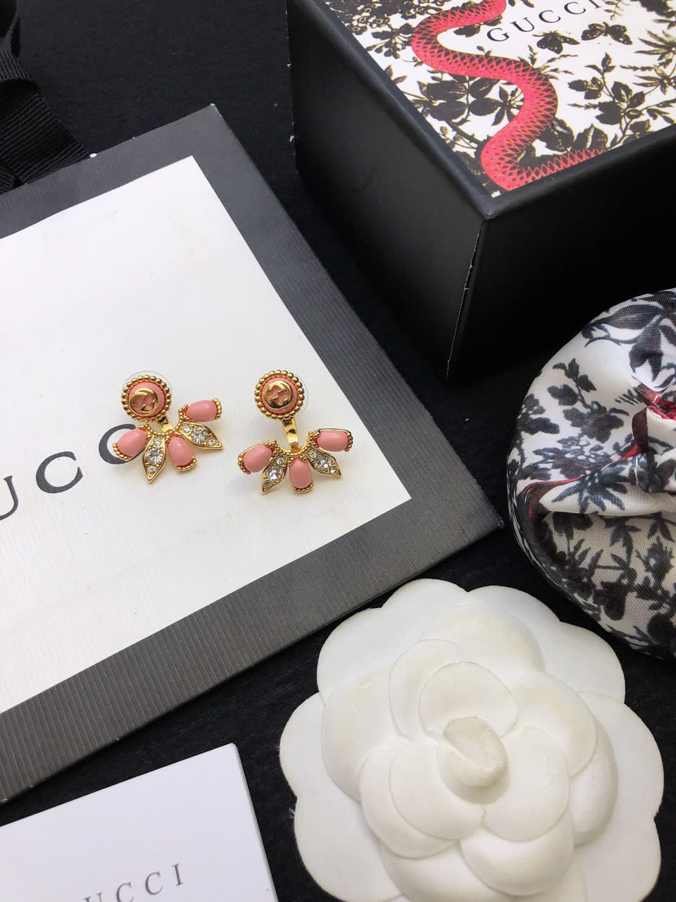 Gucci Pink Crystal Earring