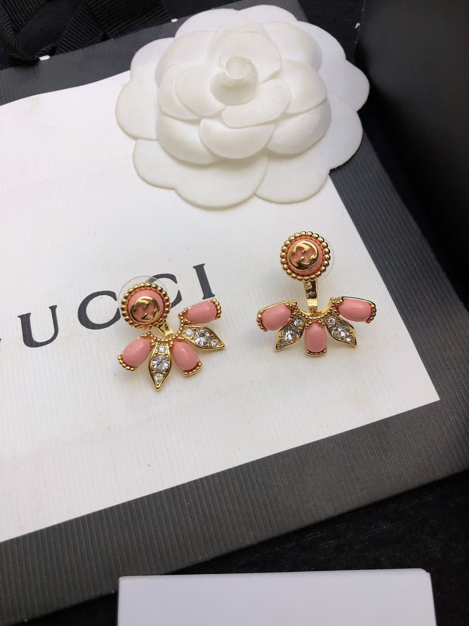 Gucci Pink Crystal Earring
